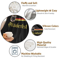 Oktoberfest German Drinking Festival Throw Blanket Bundesadler Coat of Arms - Wonder Print Shop