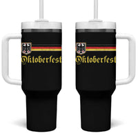 Oktoberfest German Drinking Festival Tumbler With Handle Bundesadler Coat of Arms - Wonder Print Shop