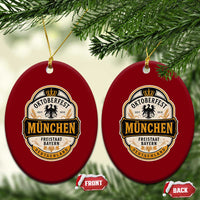 Oktoberfest Munchen Deutschland German Beer Festival Ceramic Ornament Freistaat Bayern Heraldic Eagle