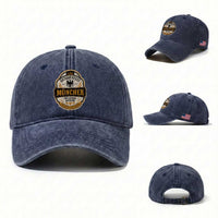 Oktoberfest Munchen Deutschland German Beer Festival Washed Cotton Baseball Cap Freistaat Bayern Heraldic Eagle