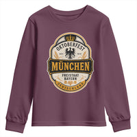 Oktoberfest Munchen Deutschland German Beer Festival Youth Sweatshirt Freistaat Bayern Heraldic Eagle