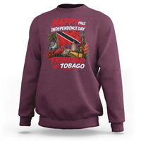 Trinidad And Tobago Independence Day Sweatshirt Trinidadian Heritage Steelpan Scarlet Ibis