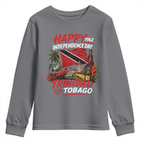 Trinidad And Tobago Independence Day Youth Sweatshirt Trinidadian Heritage Steelpan Scarlet Ibis