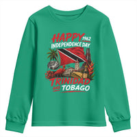 Trinidad And Tobago Independence Day Youth Sweatshirt Trinidadian Heritage Steelpan Scarlet Ibis