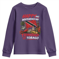 Trinidad And Tobago Independence Day Youth Sweatshirt Trinidadian Heritage Steelpan Scarlet Ibis