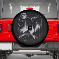 Mothman Howling at Moon 90s Retro Spare Tire Cover Funny West Virginia Cryptid