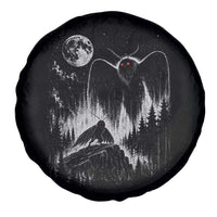 Mothman Howling at Moon 90s Retro Spare Tire Cover Funny West Virginia Cryptid