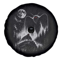 Mothman Howling at Moon 90s Retro Spare Tire Cover Funny West Virginia Cryptid