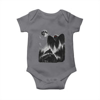 Mothman Howling at Moon 90s Retro Baby Onesie Funny West Virginia Cryptid