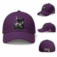 Mothman Howling at Moon 90s Retro Baseball Cap Funny West Virginia Cryptid