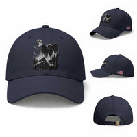 Mothman Howling at Moon 90s Retro Baseball Cap Funny West Virginia Cryptid
