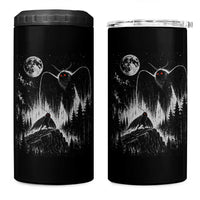 Mothman Howling at Moon 90s Retro 4 in 1 Can Cooler Tumbler Funny West Virginia Cryptid