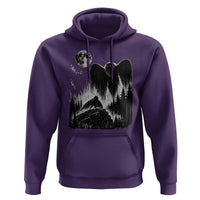 Mothman Howling at Moon 90s Retro Hoodie Funny West Virginia Cryptid