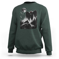 Mothman Howling at Moon 90s Retro Sweatshirt Funny West Virginia Cryptid