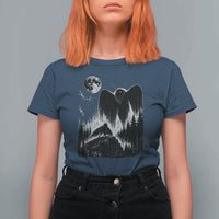 Mothman Howling at Moon 90s Retro T Shirt For Women Funny West Virginia Cryptid