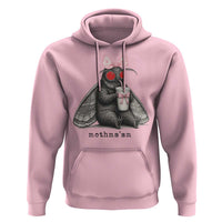 Funny Mothman Mothma'am Cute Pink Bow Coquette Hoodie