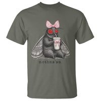 Funny Mothman Mothma'am Cute Pink Bow Coquette T Shirt