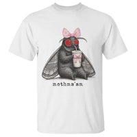 Funny Mothman Mothma'am Cute Pink Bow Coquette T Shirt