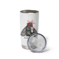 Funny Mothman Mothma'am Cute Pink Bow Coquette Tumbler Cup