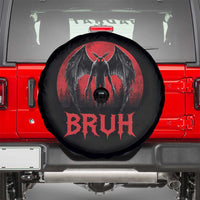 Funny Bruh Mothman Spare Tire Cover Cryptozoology Cryptid Humor Weirdcore Horror Moon