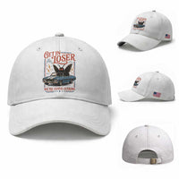 Funny Mothman Baseball Cap Get In Loser We Are Going Lurking Cryptid Lover