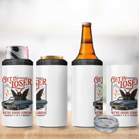 Funny Mothman 4 in 1 Can Cooler Tumbler Get In Loser We Are Going Lurking Cryptid Lover