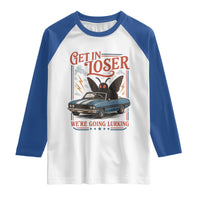 Funny Mothman Raglan Shirt Get In Loser We Are Going Lurking Cryptid Lover