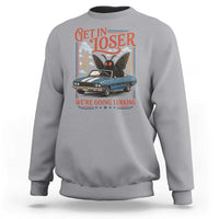 Funny Mothman Sweatshirt Get In Loser We Are Going Lurking Cryptid Lover