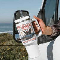 Funny Mothman Tumbler With Handle Get In Loser We Are Going Lurking Cryptid Lover