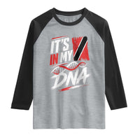 It Is in My DNA Trinidad and Tobago Raglan Shirt Trinidadian Flag Roots
