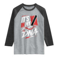 It Is in My DNA Trinidad and Tobago Raglan Shirt Trinidadian Flag Roots