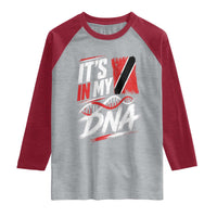 It Is in My DNA Trinidad and Tobago Raglan Shirt Trinidadian Flag Roots
