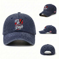 It Is in My DNA Trinidad and Tobago Washed Cotton Baseball Cap Trinidadian Flag Roots