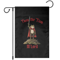 Funny Twas The Tism M Lord Medieval Knight Frog Garden Flag