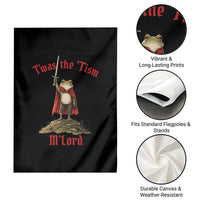 Funny Twas The Tism M Lord Medieval Knight Frog Garden Flag