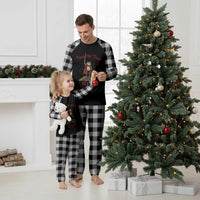 Funny Twas The Tism M Lord Medieval Knight Frog Plaid Pajama Set