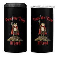 Funny Twas The Tism M Lord Medieval Knight Frog 4 in 1 Can Cooler Tumbler