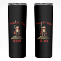 Funny Twas The Tism M Lord Medieval Knight Frog Skinny Tumbler