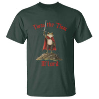 Funny Twas The Tism M Lord Medieval Knight Frog T Shirt