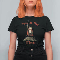 Funny Twas The Tism M Lord Medieval Knight Frog T Shirt For Women