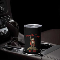 Funny Twas The Tism M Lord Medieval Knight Frog Tumbler Cup