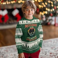 Funny Mothman Is Real And I Helped Him Commit Tax Fraud Ugly Christmas Sweater Retro Cryptid Cryptozoology