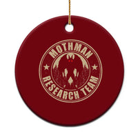 Funny Mothman Research Team Ceramic Ornament Cryptozoology Cryptid Hunting