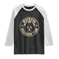 Funny Mothman Research Team Raglan Shirt Cryptozoology Cryptid Hunting