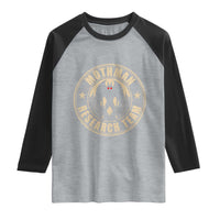 Funny Mothman Research Team Raglan Shirt Cryptozoology Cryptid Hunting