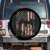 Mothman American Flag Patriotic Cryptid Creature Spare Tire Cover