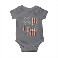 Mothman American Flag Patriotic Cryptid Creature Baby Onesie
