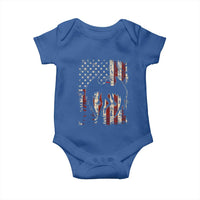 Mothman American Flag Patriotic Cryptid Creature Baby Onesie