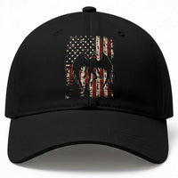 Mothman American Flag Patriotic Cryptid Creature Baseball Cap