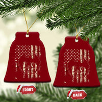 Mothman American Flag Patriotic Cryptid Creature Ceramic Ornament